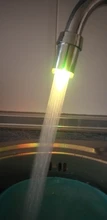 Zhangji Baño Led grifo aireador movido por agua ducha LED grifo Luz de ahorro de agua de la cocina de aireador 1/3/7 5 color elección