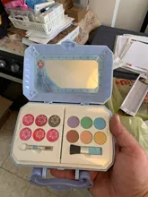 Disney-conjunto de maquillaje de princesa elsa para niñas, caja de maquillaje de belleza de esmalte con caja original, regalo de Navidad para niños