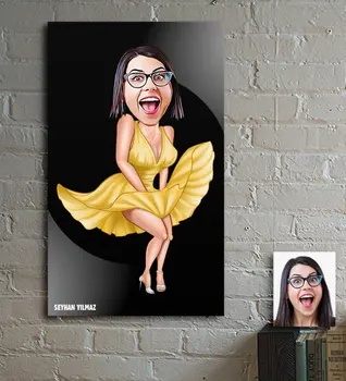 

Personalized Custom Marilyn Monroe Cartoon Wooden Table-1