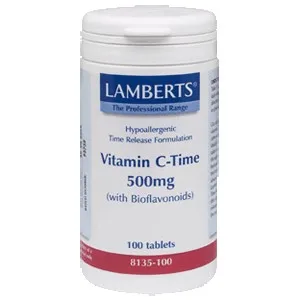 

VITAMIN C 500 MG RETARD + BIOFLAVONOIDS 100 COMP LAMBERTS