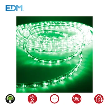 

LED flex tube 2 way multifunction 36LEDS/MTS Green (IP44 indoor-outdoor) EDM 48 meters