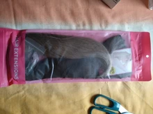 SARLA-Extensión de cabello sintético para mujer, Falso largo postizo corto y recto, sin Clip, Halo, Rubio