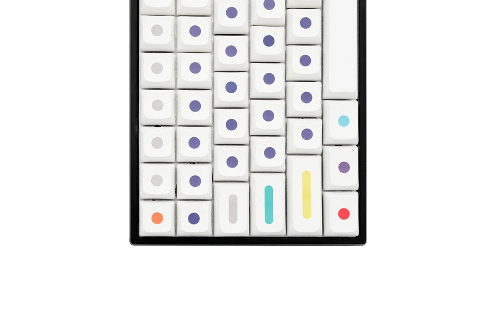 Xda v2 Dot World Dye Sub Keycap Conjunto Grosso Pbt para Teclado 87 Tkl 104 Ansi Xd64 Bm60 Xd68 Bm65 Bm68 Pontos - Imagem 3