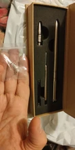 Pluma táctica de titanio, pluma fuente de tinta y Bolígrafo de punta de bola, interruptor de vidrio de autodefensa, herramienta EDC de supervivencia al aire libre, regalo de colección