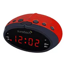 Часы-радио Sunstech FRD16RD красный