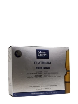 

Martiderm platinum night renew 10 ampoules regenerates and renews the skin