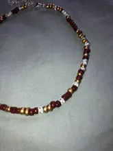 Collar sencillo con cuentas de semillas para mujer, Gargantilla corta con cuentas, joyería, Gargantilla, regalo, 1 ud.