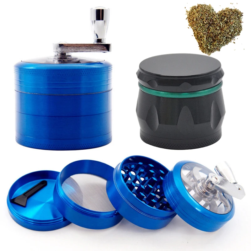 4 Layers Tobacco Grinder Herb Grinder Smoke Bacco Crusher Medicinal Hand Crusher Smoking