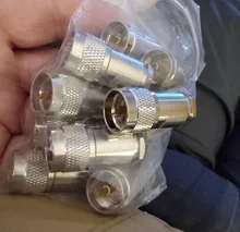 UHF PL-259 hombre PL259 macho pinza para RG8 LMR400 RG165 RG213 Cable RF conector