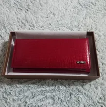 Billeteras de piel auténtica para mujer, cartera larga con doble cremallera, bolso de mano tipo monedero, monedero, VK-AE501