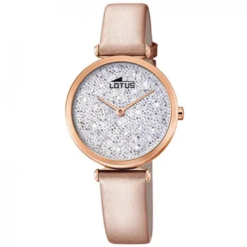 

Lotus watch Bliss 18608/1 Sphere sterling silver Swarovski crystals leather strap