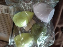 4/1pc maquillaje licuadora Puff cosmético de maquillaje esponja con caja de almacenamiento de la Fundación esponja para polvo herramienta de la belleza de las mujeres Accesorios