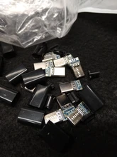 Jack-Tail-Plug Conector Electric-Terminals Case Male 10pcs/Lot Phone Type-C Mirco