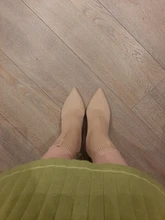 Aphixta-Botas de tacón de hoja de Metal para mujer, Botines de tacón de aguja, de tela elástica, puntiagudas