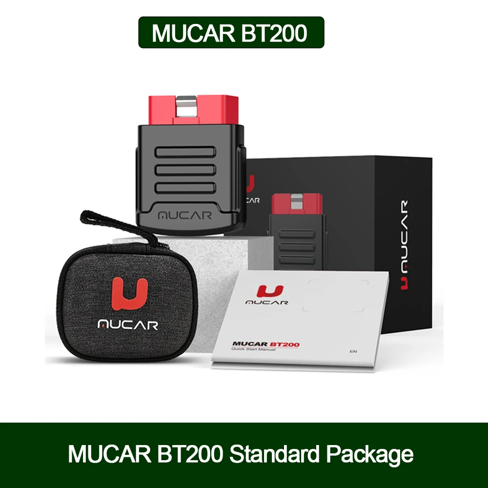 MUCAR BT200 Full System Auto Diagnostic Scanner Free Oil SAS Reset All Car Bluetooth Code Reader&Scan Tools for iOS & Android car battery reader Diagnostic Tools