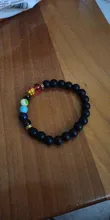 Pulsera con cuentas de piedra de Lava Natural para hombre y mujer, brazalete con cuentas de ojo de tigre de 7 Chakras, joyería de moda para Yoga