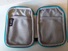 BUBM portátil 2,5 carcasa de disco duro externo cubierta, 2,5 pulgadas Bolsa disco HDD caja de protección electrónica organizador de viaje/bolsa de Cable