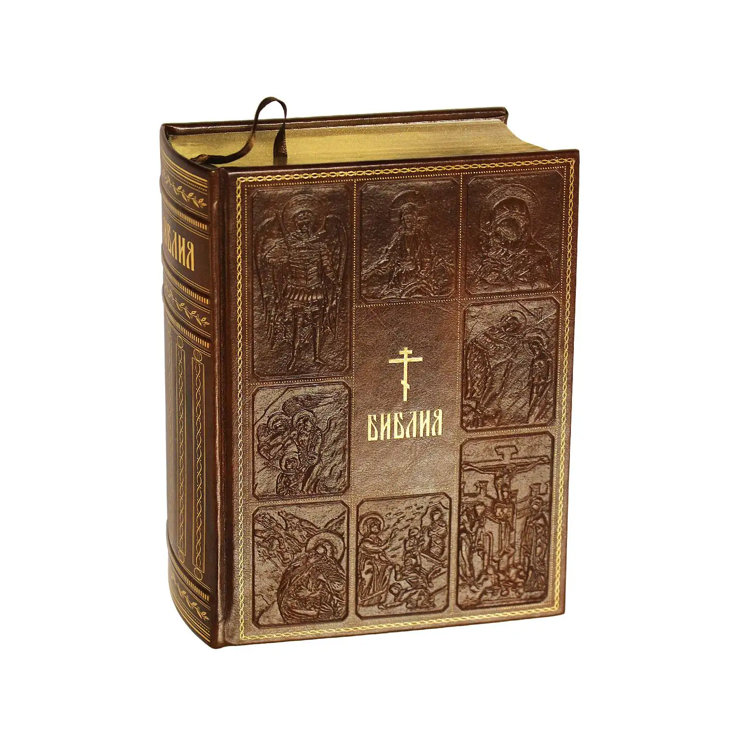 Библия. Книги Священного Писания Ветхого и Нового Завета, с параллельными местами, с цветными иллюстрациями, синодальный