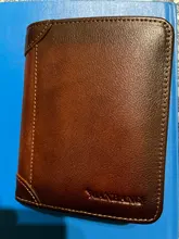 ManBang-cartera de piel auténtica para hombre, Mini tarjetero pequeño, Retro, de bolsillo, alta calidad, 2020