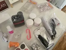 Polvo de acrílico conjunto de herramientas de fresado Set de extensiones de manicura uñas de Gel esmalte de herramientas para decoraciones de manicura Kit de uñas
