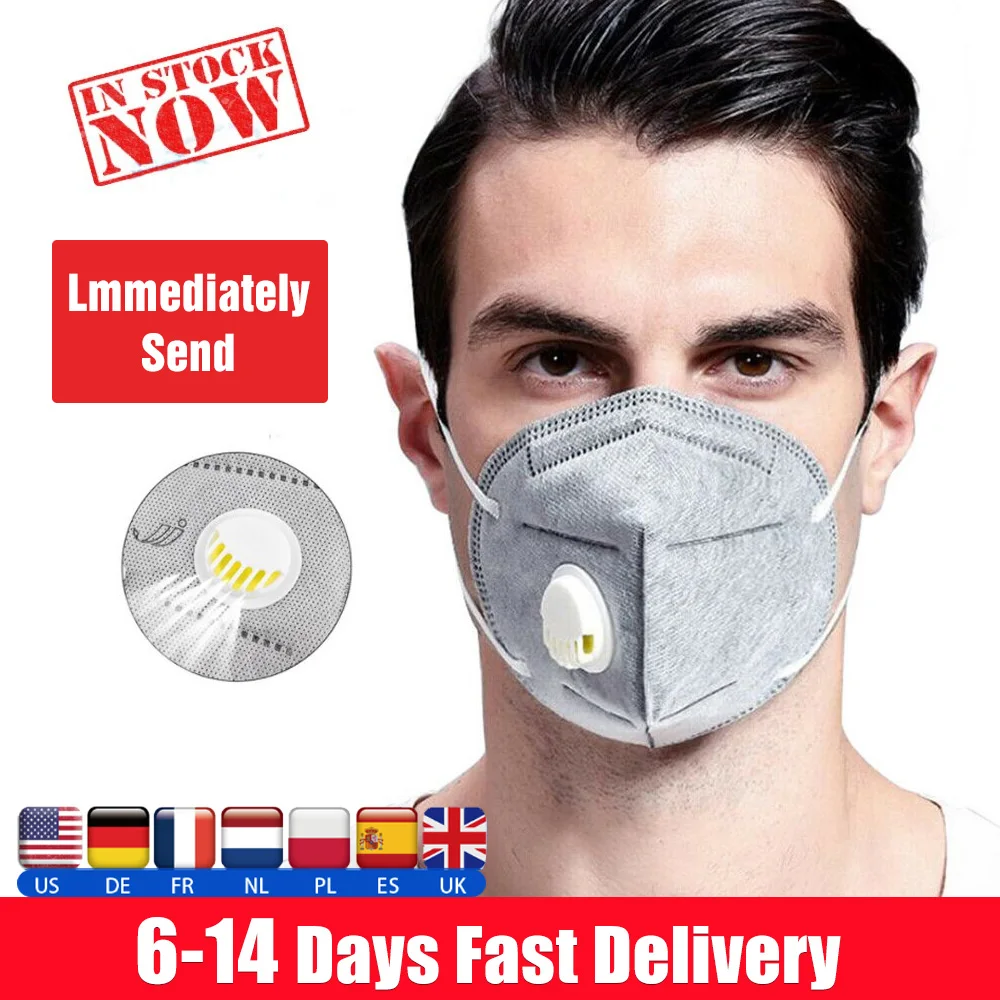 

N95 N99 Anti-Fog FFP3 Dust PPE Mask Adult PM2.5 Anti Valved Mouth Face Mask Warm Masks Healthy Air Filter Dust Proof Protection
