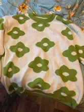 Suéteres de moda para mujer, jerséis de flores para invierno