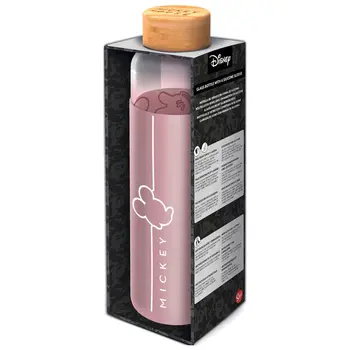 

Glass bottle Disney Mickey case silicone 585ml