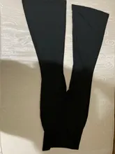 Pantalones Hippie de campana de cintura alta para mujer, pantalones elásticos acampanados, Color sólido, primavera y verano, 2021