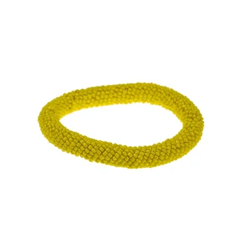 

Cuff bracelet fashion bicolor beads with base