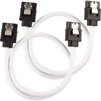 

CORSAIR Sheathed Premium SATA 6Gbps straight Cord White 30 cm - (CC-8900249)