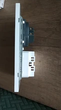 Delviz-Toma corriente con USB estándar para la UE, enchufe de pared con 2 salidas, panel de alimentación CA 110 ~ 250V, de calidad 16A, doble marco, 146x86mm