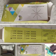 Octopus Light Ceiling-Lamp LED Energy-Saving Warm White Cold 5730SMD 220V 24W 16W 12W