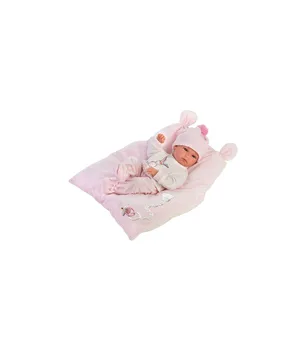 

Llorens-35cm Bimba doll with pink Conjín includes pacifier