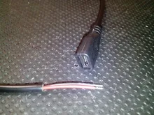 Micro USB 2,0 A hembra, interfaz Android de 4 pines, 2 pines, macho de alimentación hembra, carga de datos, conector con Cable, 30CM, 1 Uds./5 uds.