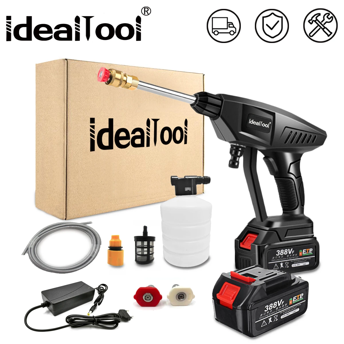 18-21V 30Bar inalámbrico de alta coche de presión de agua de lavado pistola Spay portátil de alta presión lavadora de generador de batería Makita