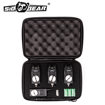 

SIBBEAR Электронный сигнализатор поклёвки с световой и звуковой индикацией 3+1 (набор) SG01 сигнализатор для рыбалки, карпфишинг