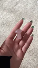 Mini estatua de seta de cuarzo tallado a mano, piedras naturales talladas, curación, Reiki de cristal, adorno de habitación, regalo, 1 ud.