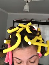 10 PcsHair rizador mágica de aire rodillo de pelo palillos rizadores de giro de espuma Flexible barras pelo estilismo DIY herramienta Flexible de Curling barras