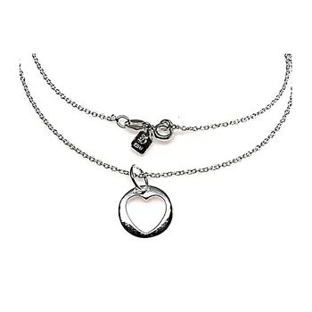 

Choker Sterling Silver 925m round pattern heart openwork [AA9711]