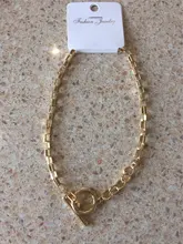 Modyle-collares de Color dorado estilo Punk Vintage, cadena gruesa, collares y colgantes, joyería para mujer, venta al por mayor