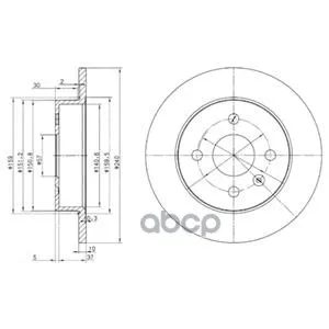 Тормозной Диск(В Упаковке 2 Шт Цена За 1 Шт) Delphi арт. BG3403