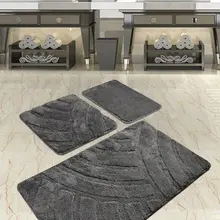 Коврик для ванной | коврик для ванной нескользящие Противоскользящие коврики Аля Копченый 3 л 60X100 Cm-50X60 Cm-40X60 см