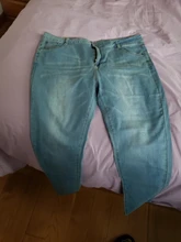 Pantalones vaqueros de cintura alta para mujer, pantalón DENIM entallado, elástico, de talla grande, para mamá, 5XL, 6XL