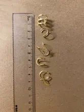 12pc de acero inoxidable Clip oreja manguito aretes falso cartílago pendientes lote Clip no perforante en pendientes para las mujeres
