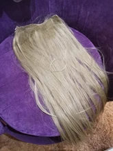 SHANGKE-Extensión de cabello liso sedoso Natural, 5 clips/pieza, 24 pulgadas, Clip en mujeres, pelo sintético largo falso