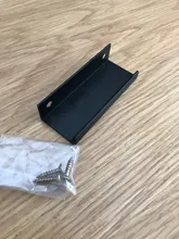 KAK-manijas de armario ocultos de aleación de Zinc, tiradores pomos de cajones para cocina, Puerta del dormitorio, herrajes para muebles, color negro y plateado