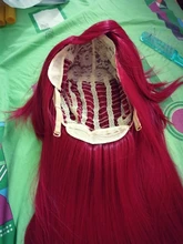 Peluca de pelo corto sintético rosa para Cosplay, para mujeres, Lolita, Amarillo, Azul, Morado, rojo, longitud media, MUMUPI