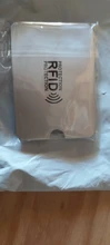 Anti Rfid de aluminio con bloqueo NFC para tarjetas bancarias, funda protectora de Metal para tarjetas de crédito, F051