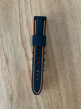 Correa de silicona suave para reloj deportivo para hombre, banda de repuesto de 20mm, 22mm, 24mm y 26mm para buceo, resistente al agua