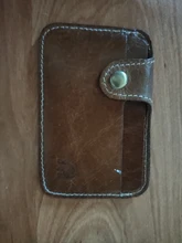 Tarjetero de cuero de negocios para hombre, billetera delgada con bloqueo, monedero, tarjetero